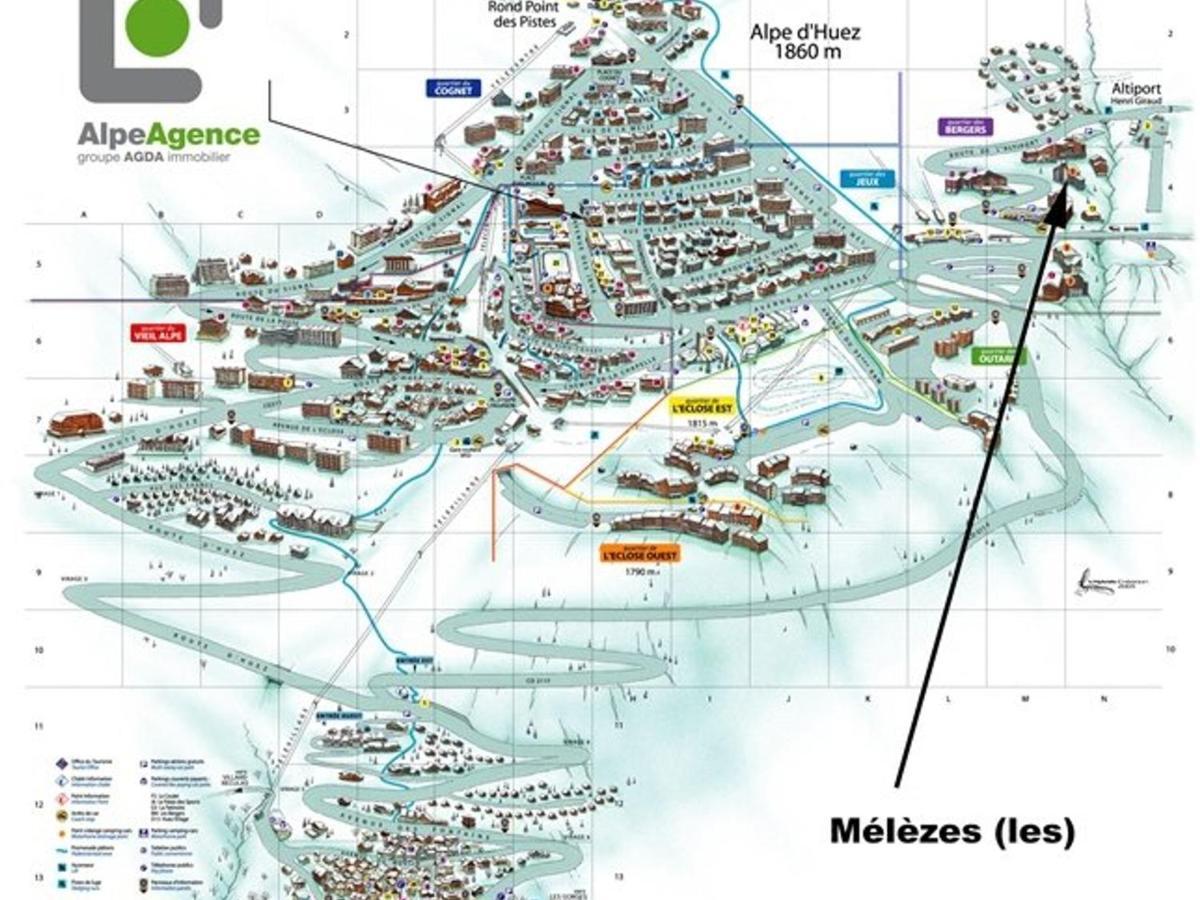 Studio 5 Pers. Lumineux A 100M Des Pistes Avec Balcon, Casier A Skis Et Animaux Acceptes - Fr-1-405-51 Alpe d'Huez Kültér fotó